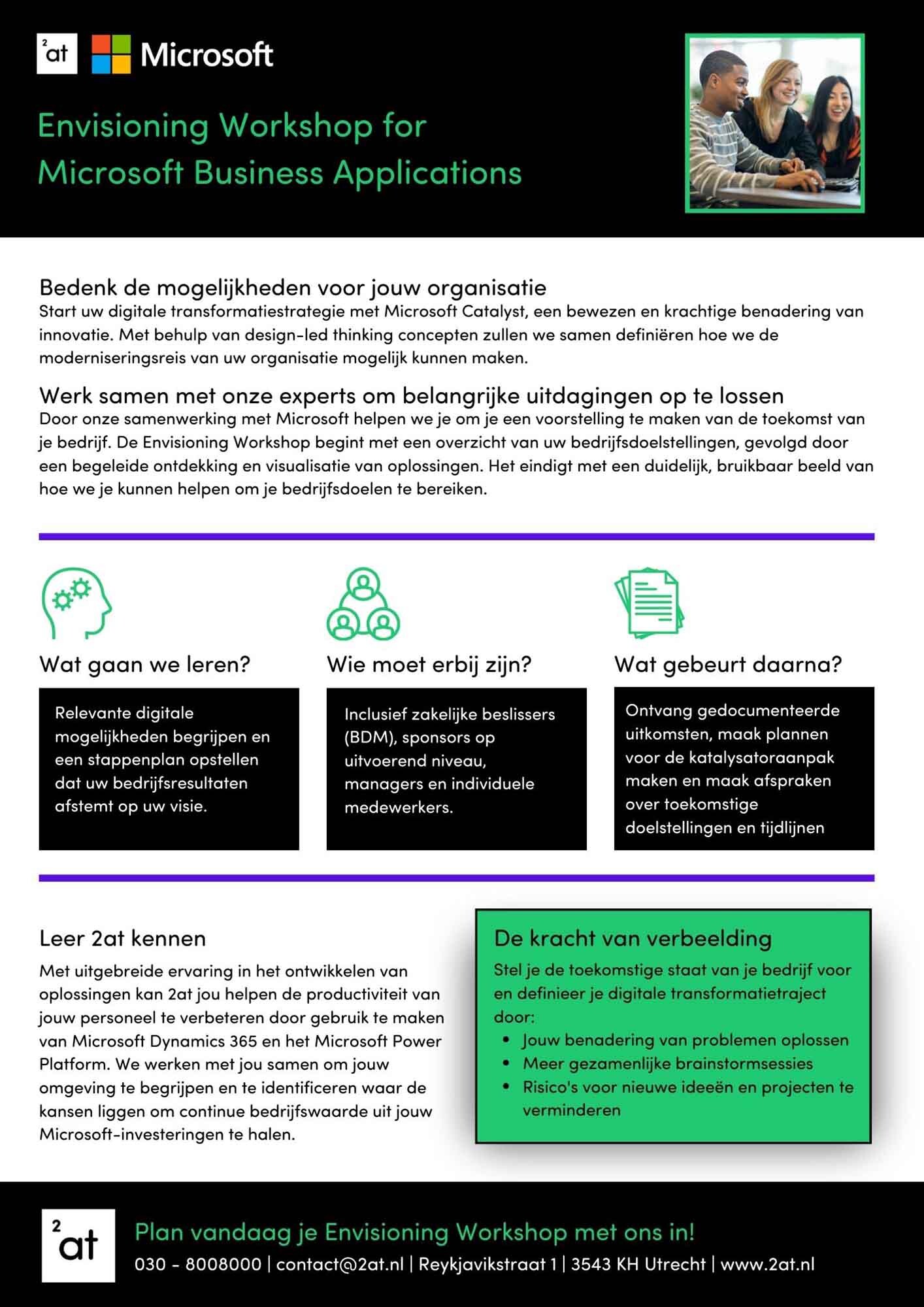 Workshops Digitale Transformatie Voor Microsoft Business Applications At