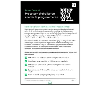  Processen digitaliseren zonder te programmeren met Proces Centraal